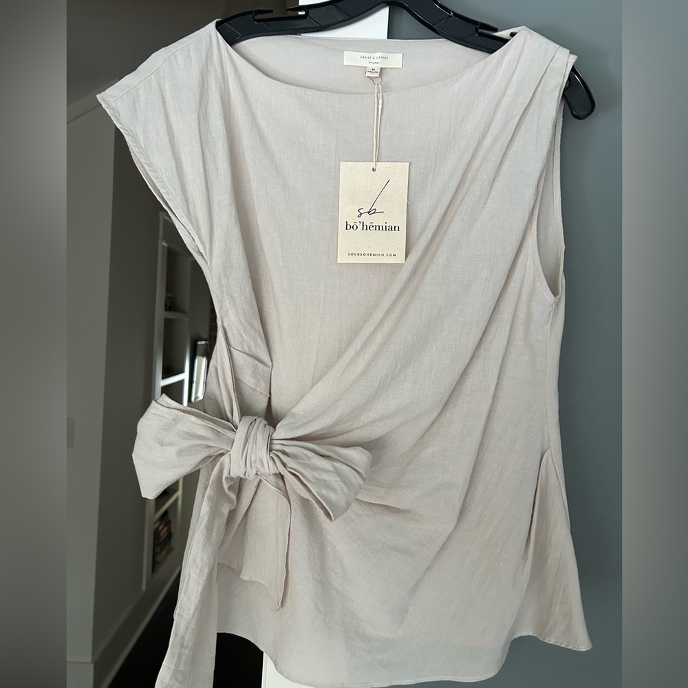 Bohemian Linen Top Size Med